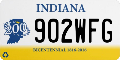 IN license plate 902WFG