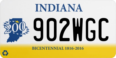 IN license plate 902WGC