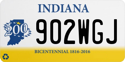 IN license plate 902WGJ