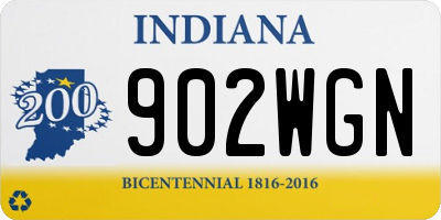 IN license plate 902WGN