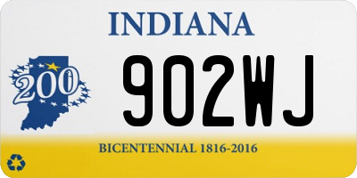 IN license plate 902WJ