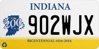 IN license plate 902WJX