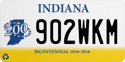 IN license plate 902WKM