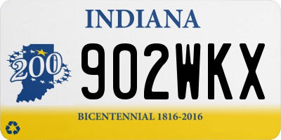 IN license plate 902WKX