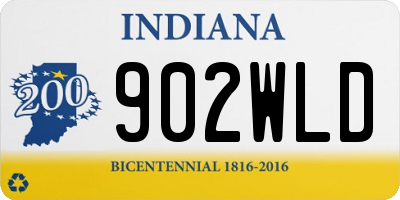 IN license plate 902WLD