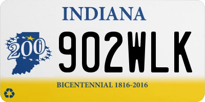 IN license plate 902WLK