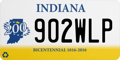 IN license plate 902WLP