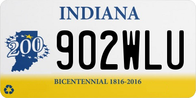 IN license plate 902WLU