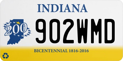 IN license plate 902WMD