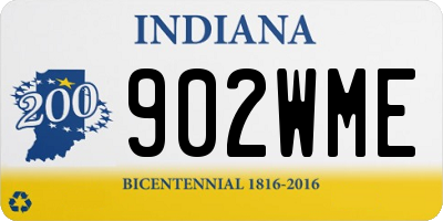 IN license plate 902WME