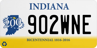IN license plate 902WNE