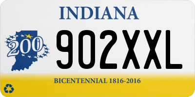 IN license plate 902XXL
