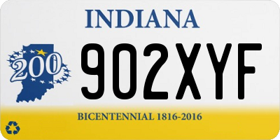 IN license plate 902XYF
