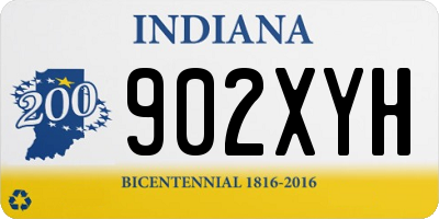 IN license plate 902XYH
