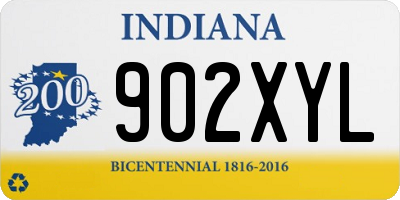 IN license plate 902XYL