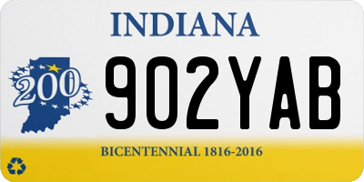 IN license plate 902YAB
