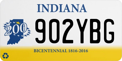 IN license plate 902YBG