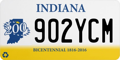 IN license plate 902YCM