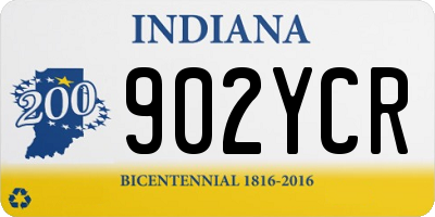 IN license plate 902YCR
