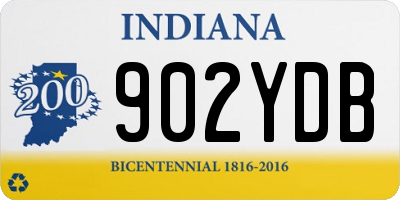 IN license plate 902YDB