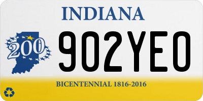 IN license plate 902YEO