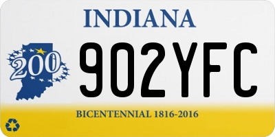 IN license plate 902YFC