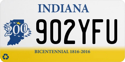 IN license plate 902YFU