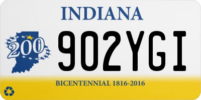 IN license plate 902YGI