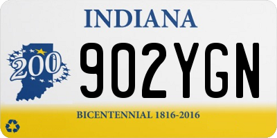 IN license plate 902YGN