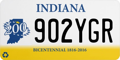 IN license plate 902YGR