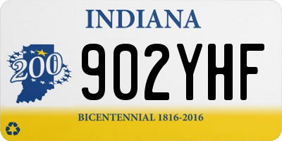 IN license plate 902YHF