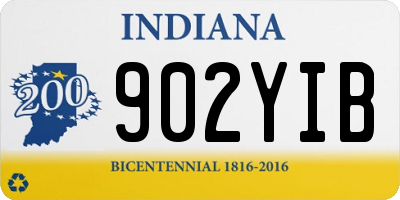 IN license plate 902YIB