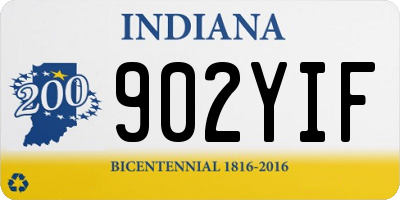 IN license plate 902YIF