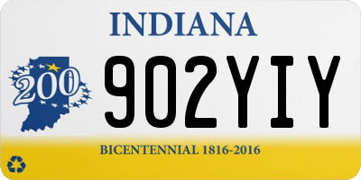 IN license plate 902YIY