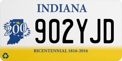 IN license plate 902YJD