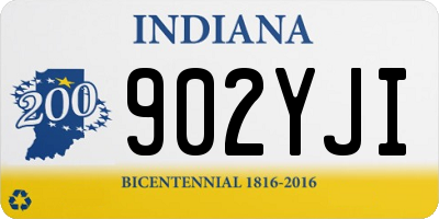IN license plate 902YJI