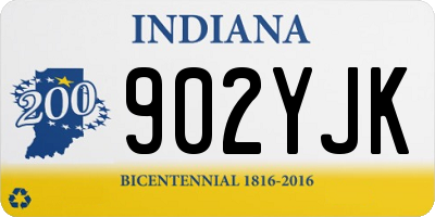 IN license plate 902YJK
