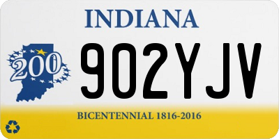 IN license plate 902YJV