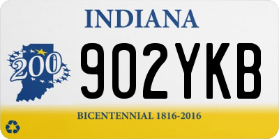 IN license plate 902YKB