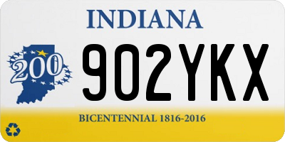 IN license plate 902YKX