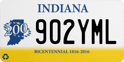 IN license plate 902YML