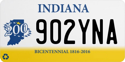 IN license plate 902YNA