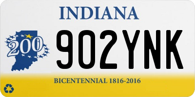 IN license plate 902YNK