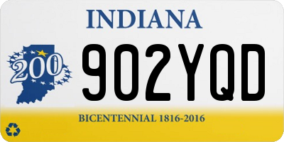 IN license plate 902YQD