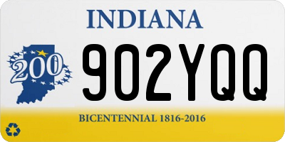 IN license plate 902YQQ