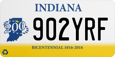 IN license plate 902YRF