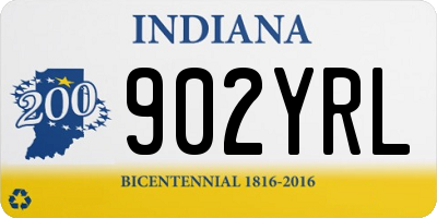IN license plate 902YRL