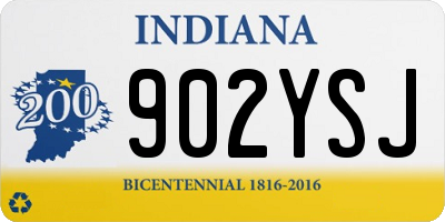 IN license plate 902YSJ