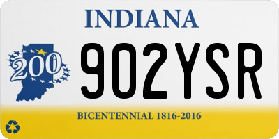 IN license plate 902YSR