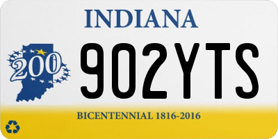 IN license plate 902YTS